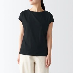 NEW Muji Women's Jersey French Sleeve T-Shirt XXL